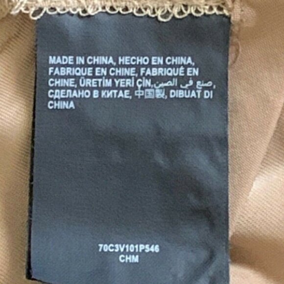 BEBE Frosty Zig-Zag Sequin Sleeveless Flare Party Dress Sz S Gold #167D - Picture 13 of 14